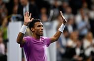 Felix Auger-Aliassime at the 2022 Swiss Indoors.